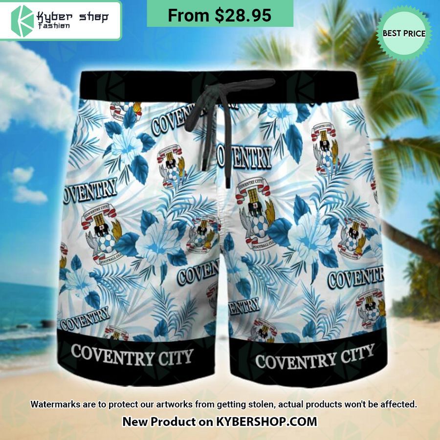 Coventry City Floral Hawaiian Shirt and Shorts