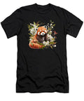 Cozy Red Panda Garden Illustration T-Shirt