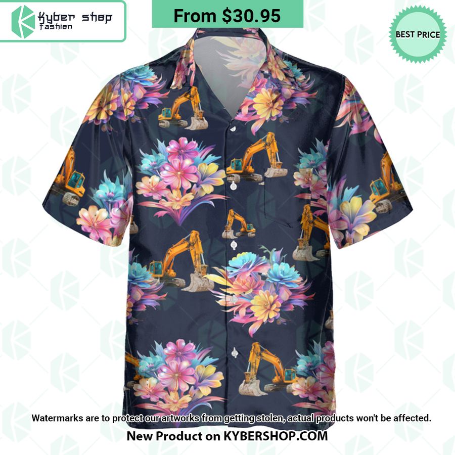Crane Truck Hawaiian Shirt