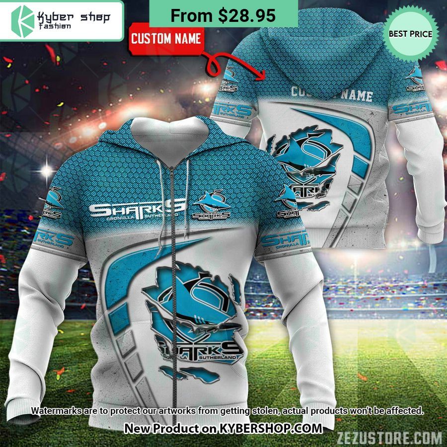 Cronulla-Sutherland Sharks CUSTOM Hoodie