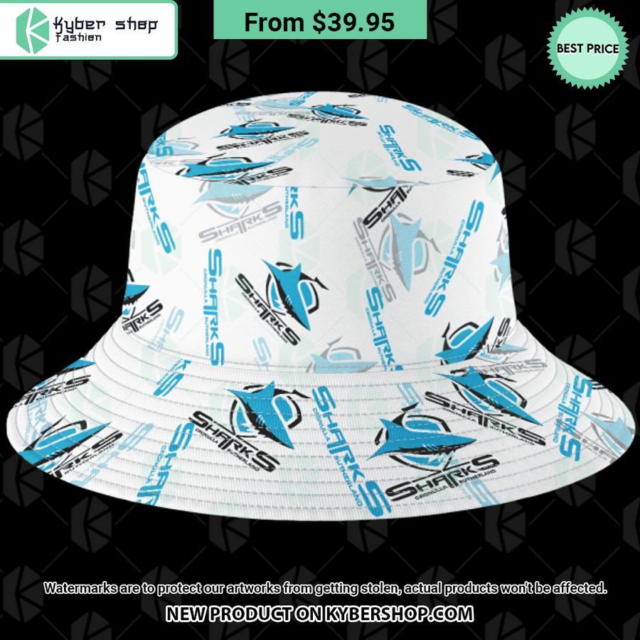 Cronulla Sutherland Sharks logo Bucket Hat