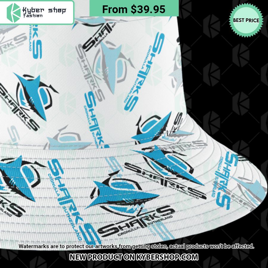 Cronulla Sutherland Sharks logo Bucket Hat