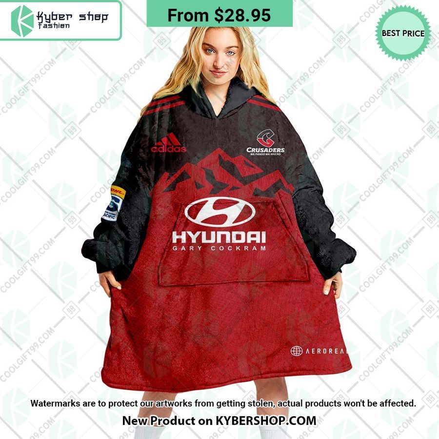 Crusaders Super Rugby Pacific Home Jersey CUSTOM Hoodie Blanket