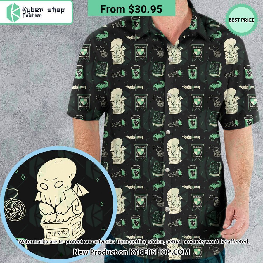 Cthulhu H.P Lovecraft Miskatonic University Hawaiian Shirt