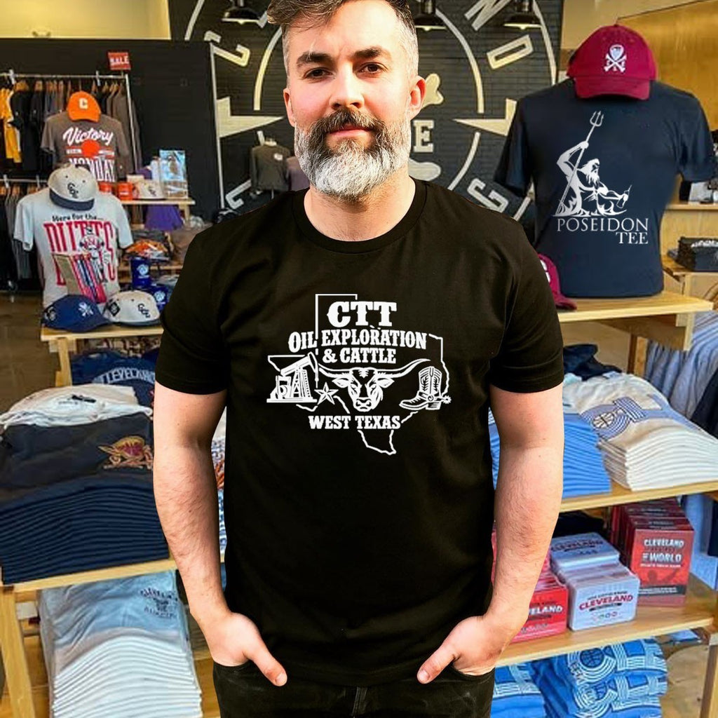 Ctt Oil Exploration & Cattle West Texas Landman T-shirt