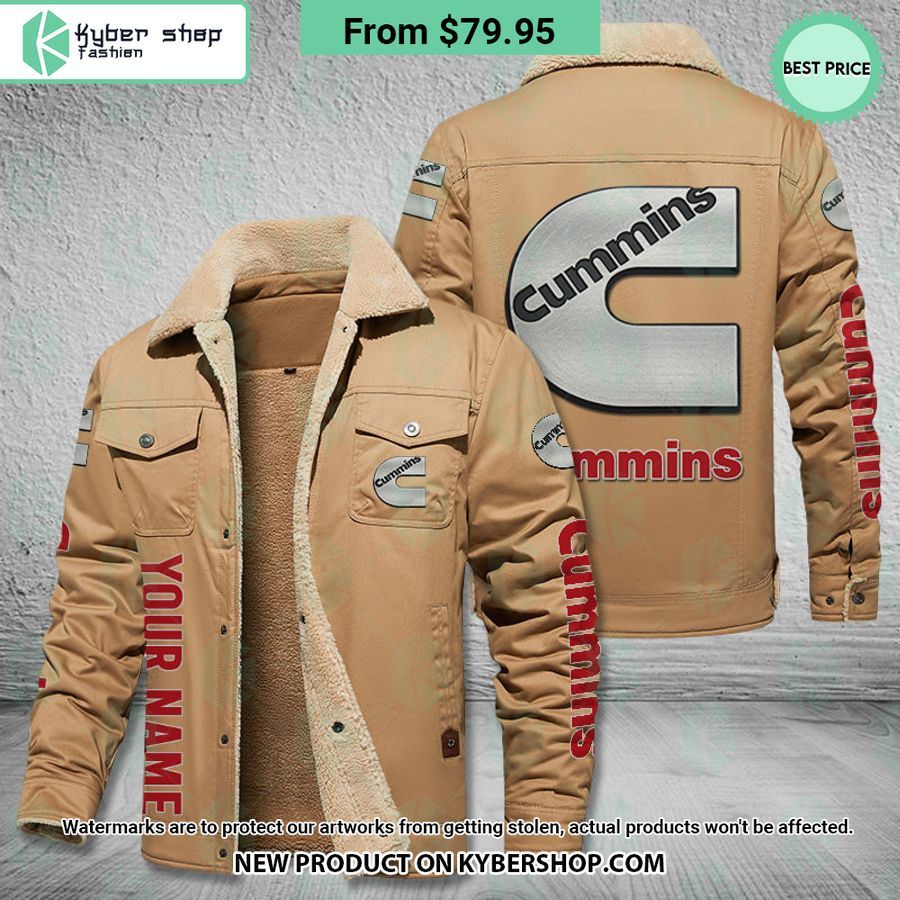 Cummins CUSTOM Fleece Leather Jacket