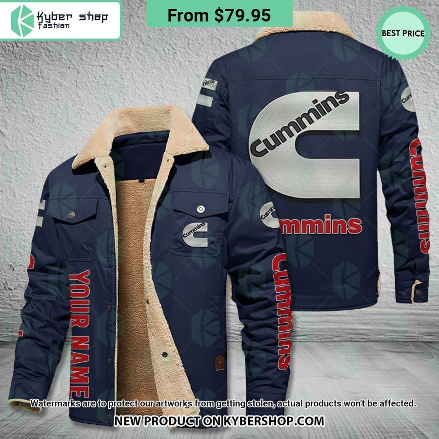 Cummins CUSTOM Fleece Leather Jacket