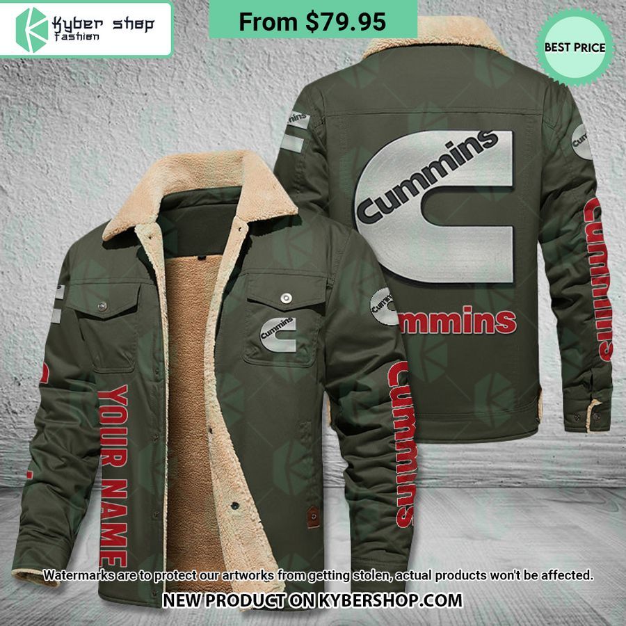 Cummins CUSTOM Fleece Leather Jacket