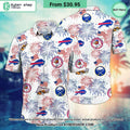 Custom Buffalo Sports team Happy 4th Of July Hawaiian Shirt