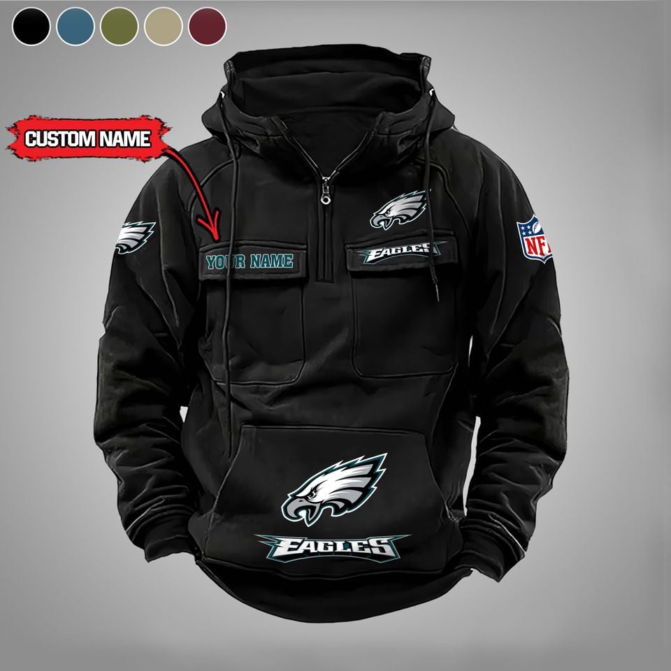 Philadelphia Ea.gles Vintage Cargo Hoodies