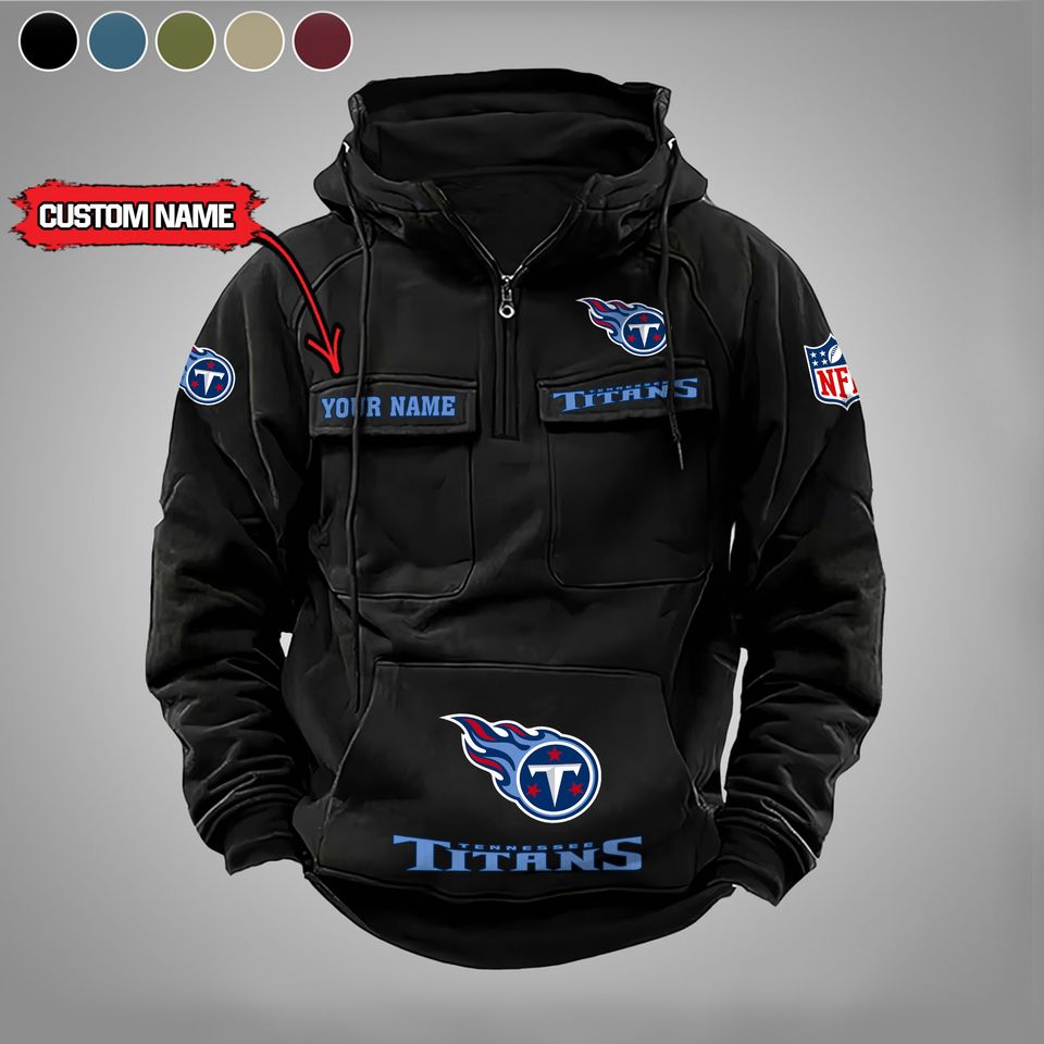 Tennessee Titanss Custom Vintage Cargo Hoodies, Fan Gift