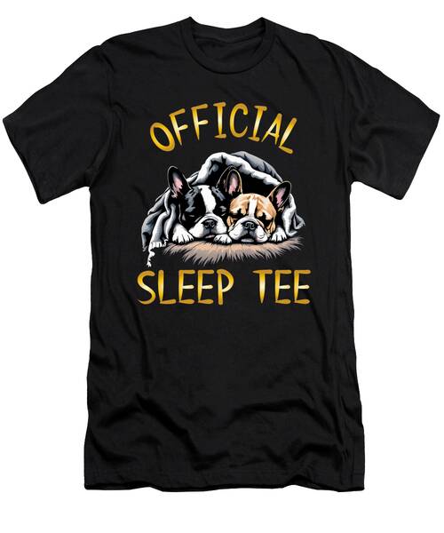 Cozy Bulldogs Under Blanket T-Shirt