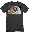 Cute Little Kitten On White Blanket T-Shirt