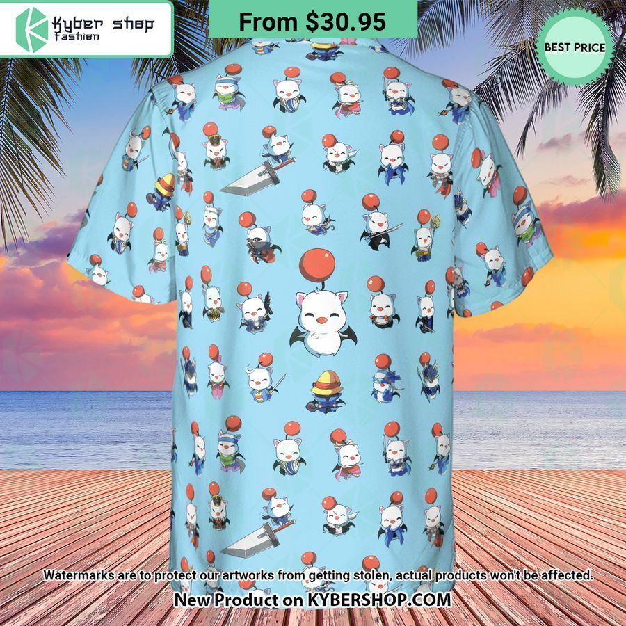 Cute Moogle Final Fantasy Hawaiian Shirt