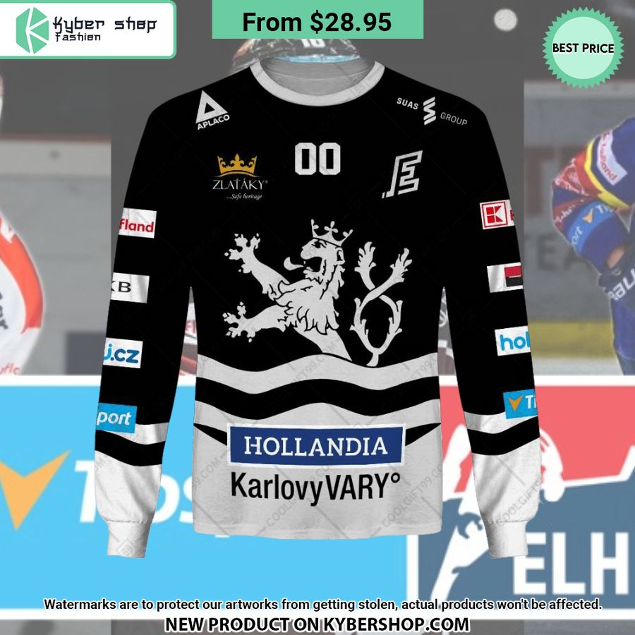 Czech Extraliga HC Energie Karlovy Vary Jersey Style CUSTOM Hoodie