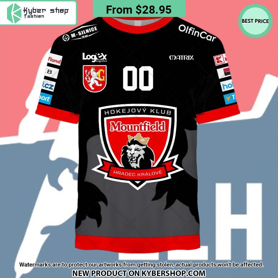 Czech Extraliga Mountfield HK Jersey Style CUSTOM Hoodie