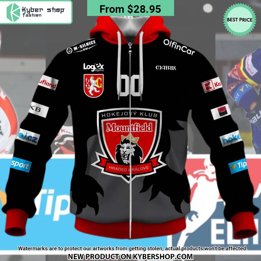 Czech Extraliga Mountfield HK Jersey Style CUSTOM Hoodie