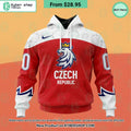Czech National Ice Hockey Red Hoodie, Shirt