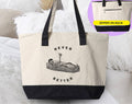Never Better Funny Skeleton Coffin Sarcastic Tote Bag