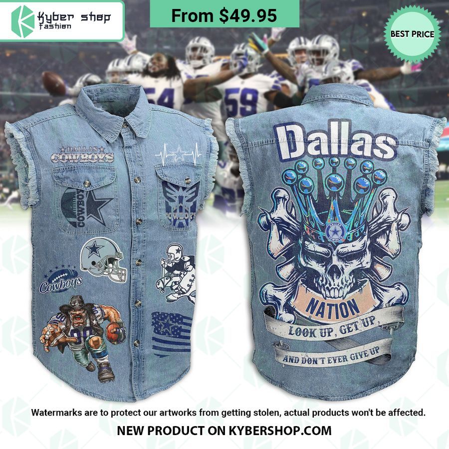 Dallas Cowboy Sleeveless Denim Jacket
