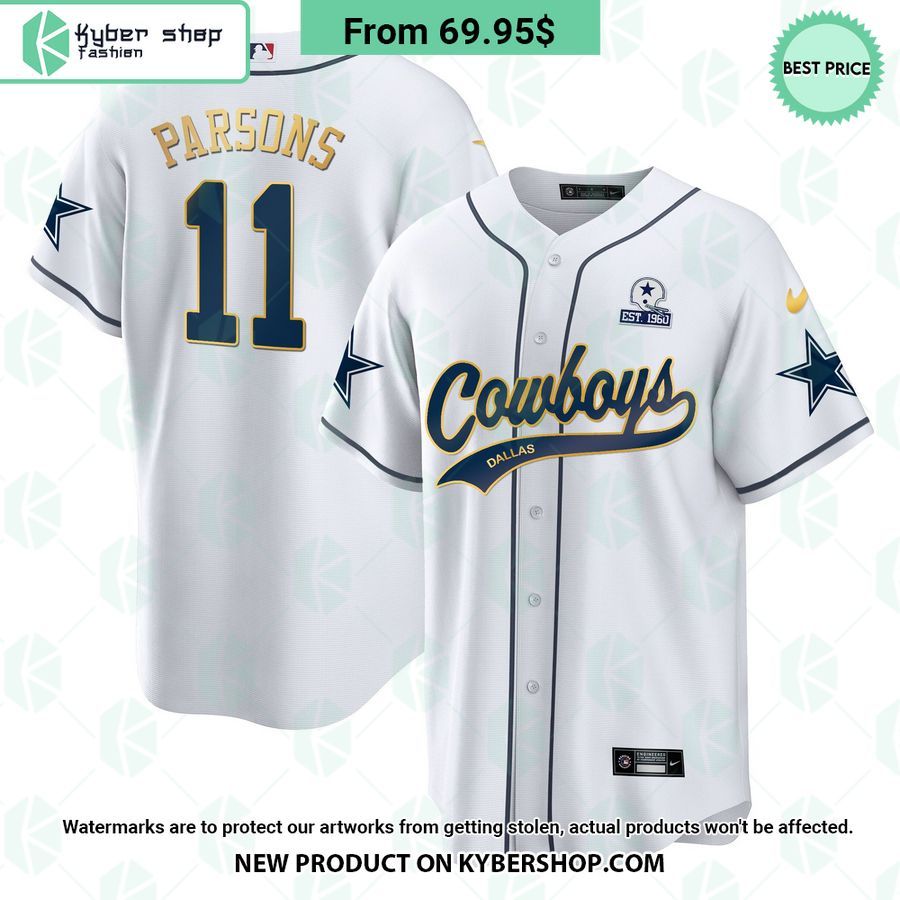 Dallas Cowboys Gold Baseball Jersey