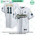 Dallas Cowboys Gold Baseball Jersey