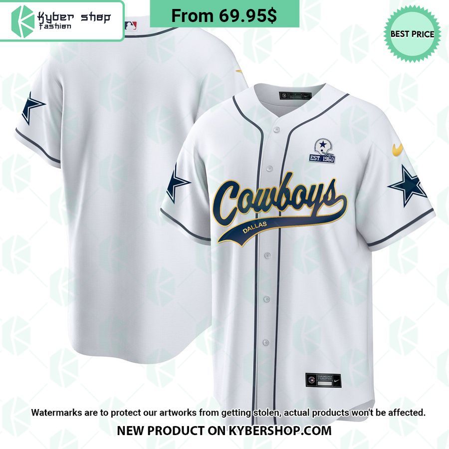 Dallas Cowboys Gold Baseball Jersey