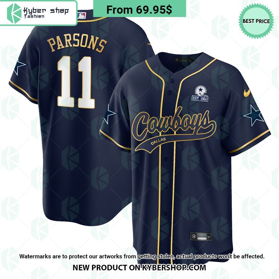 Dallas Cowboys Gold Baseball Jersey