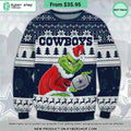 Dallas Cowboys Grinch Ugly Christmas Sweater