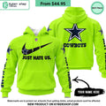 Dallas Cowboys Just Hate Us CUSTOM Hoodie