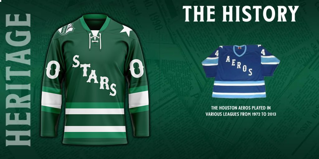 Dallas Stars Heritage Concepts team logo Hockey Jersey