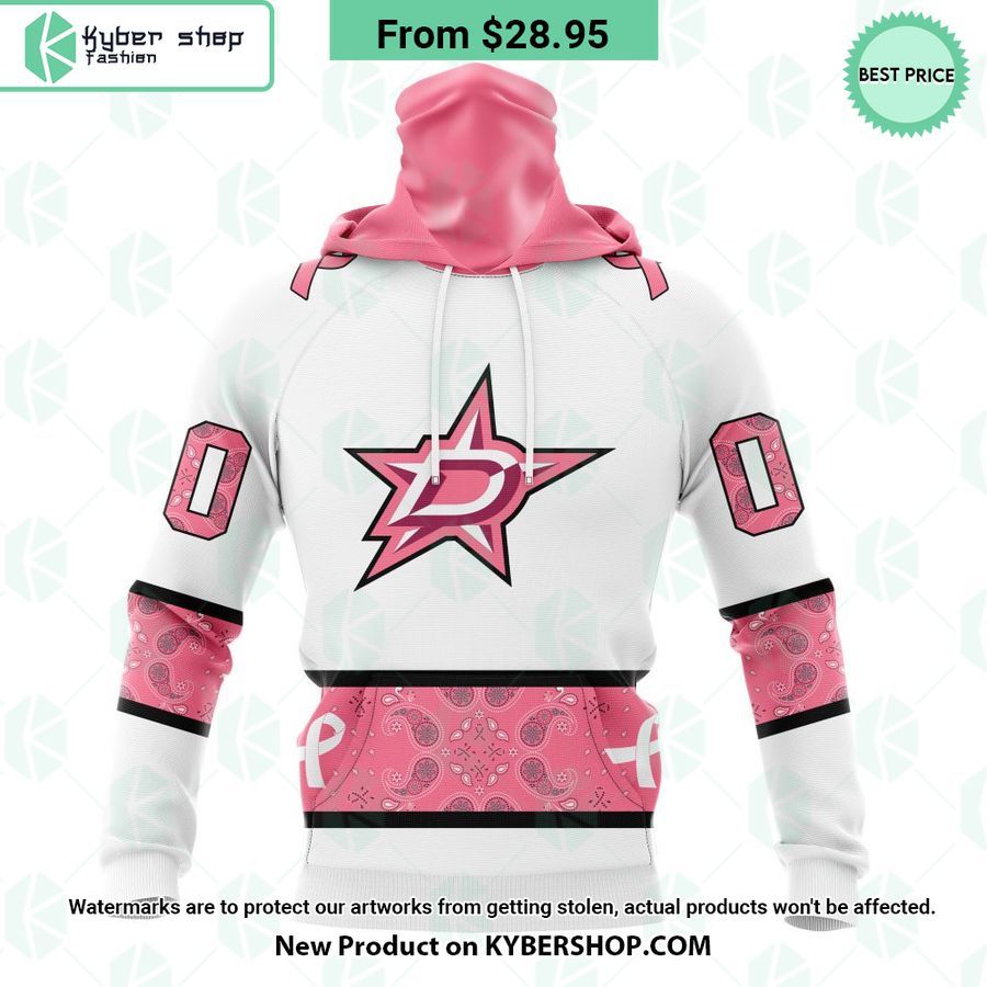 Dallas Stars In October We Wear Pink Breast Cancer Hoodie
