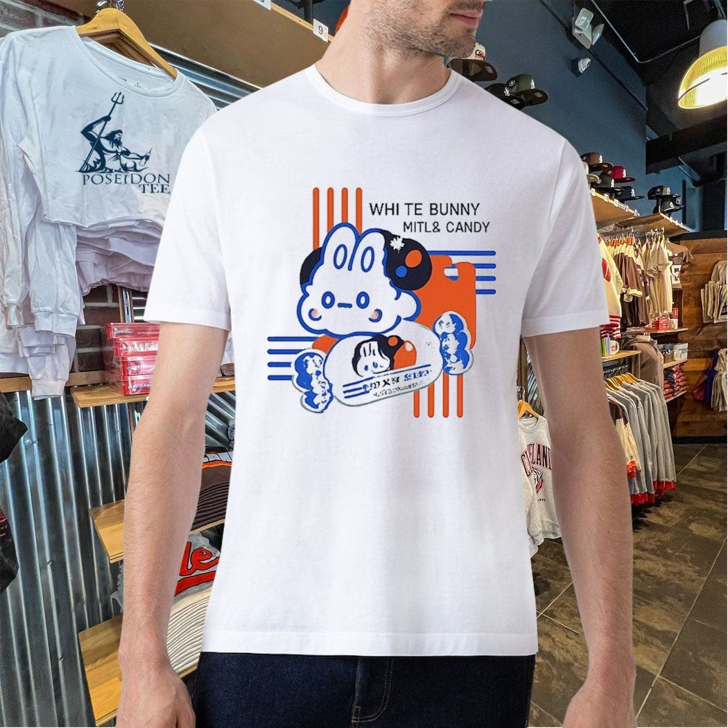 Damien Haas White Bunny Milk And Candy T-shirt
