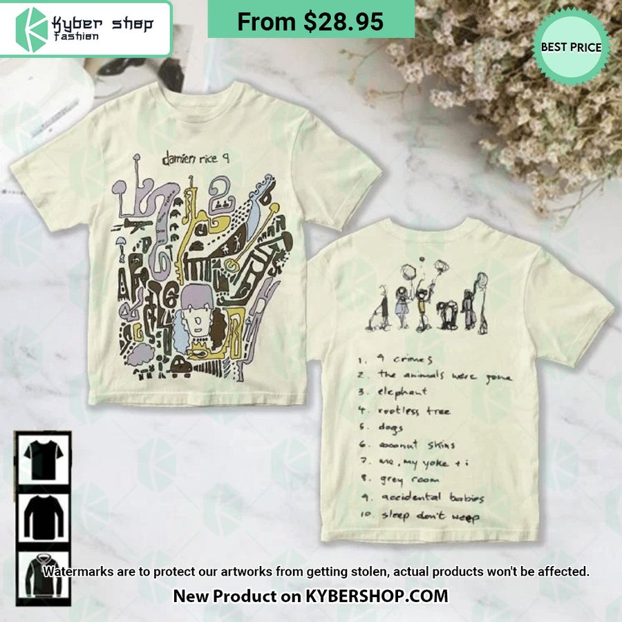 Damien Rice 9 Album Shirt