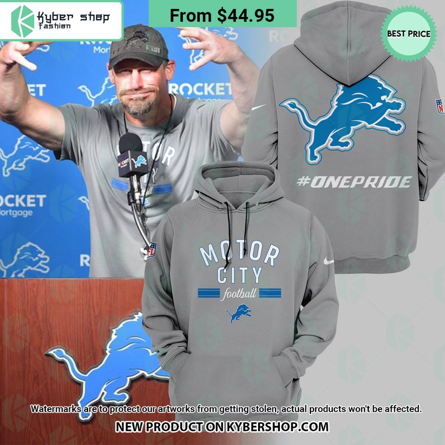 Dan Campbell Detroit Lions One Pride Hoodie, Pants