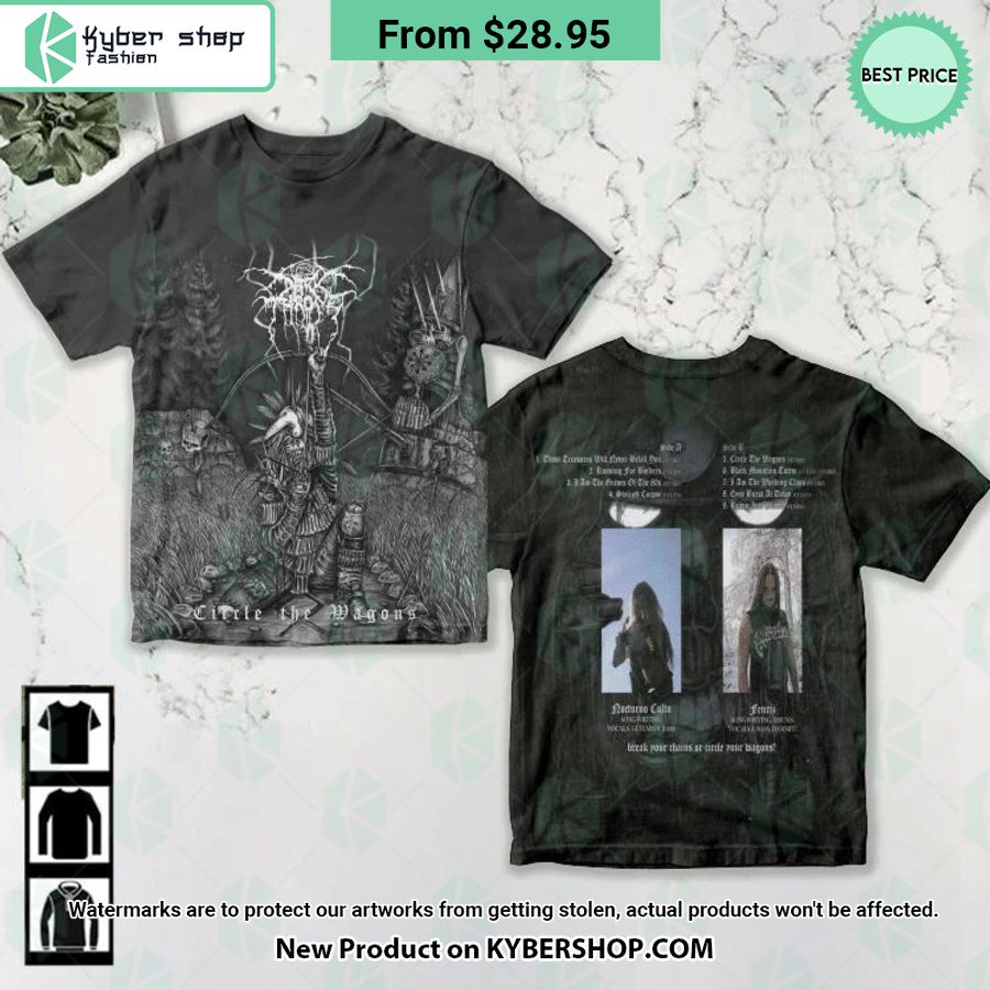 Darkthrone Band Circle The Wagons Album Shirt