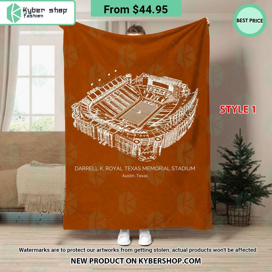 Darrell K Royal–Texas Memorial Stadium Texas Longhorns Blanket