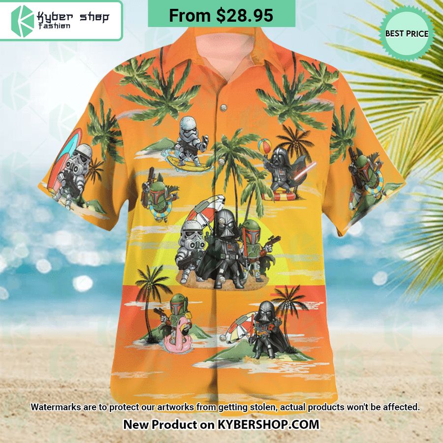 Darth Vader Boba Fett Stormtrooper Summer Hawaiian Shirt Shorts
