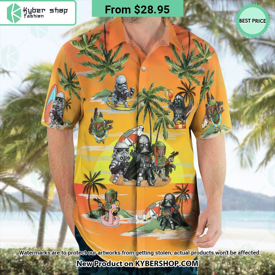 Darth Vader Boba Fett Stormtrooper Summer Hawaiian Shirt Shorts