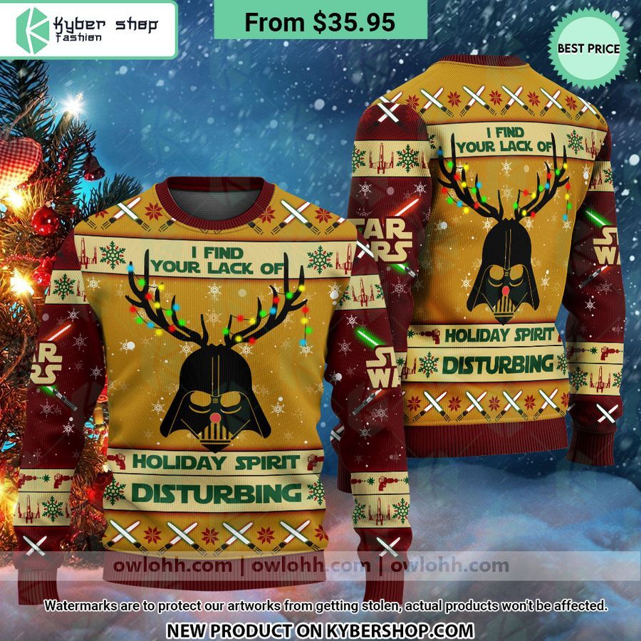 Darth Vader I Find Your Lack Of Holiday Spirit Disturbing Sweater