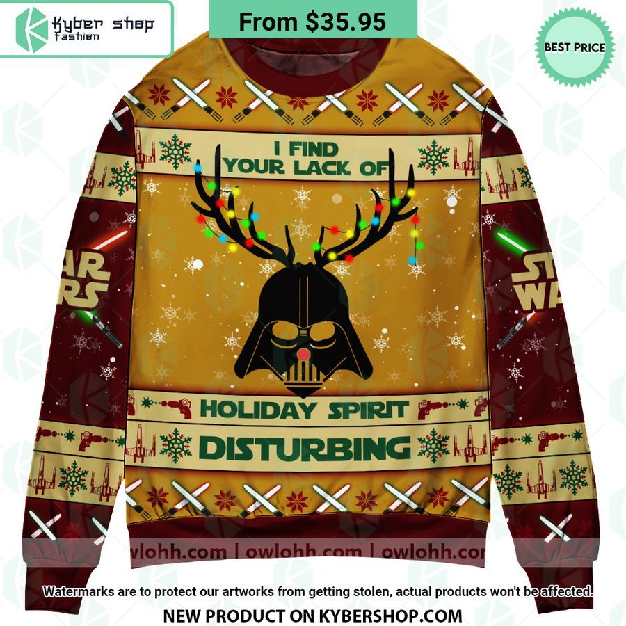 Darth Vader I Find Your Lack Of Holiday Spirit Disturbing Sweater
