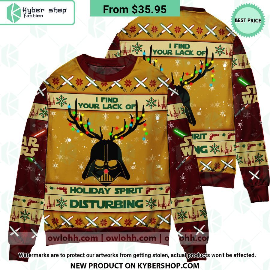 Darth Vader I Find Your Lack Of Holiday Spirit Disturbing Sweater