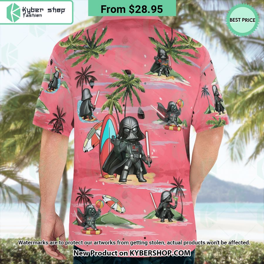 Darth Vader Summer Time Pink Hawaiian Shirt Shorts
