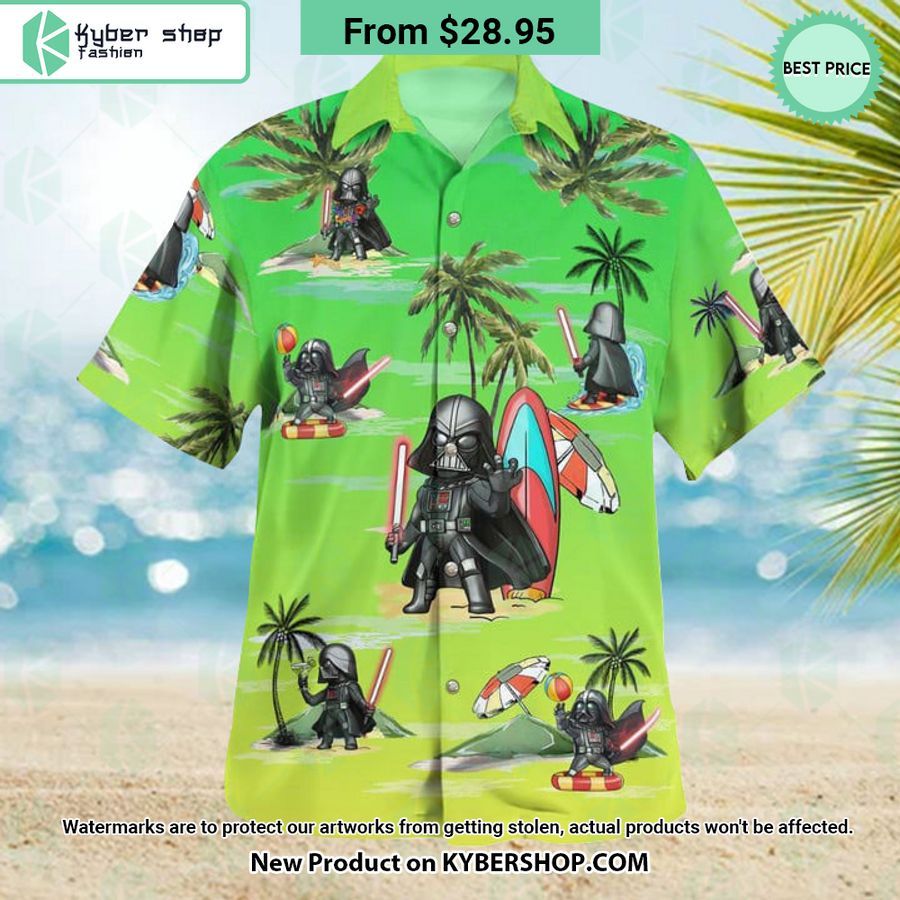 Darth Vader Summer Time Surfing Hawaiian Shirt Shorts