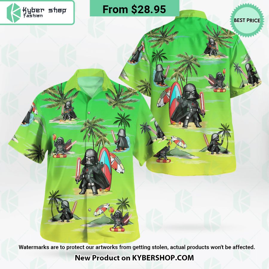 Darth Vader Summer Time Surfing Hawaiian Shirt Shorts