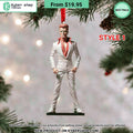 David Bowie Christmas Ornament