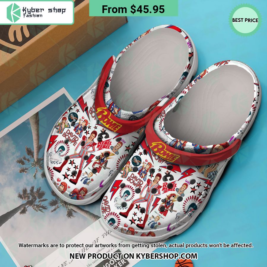 David Bowie Crocs Crocband Shoes