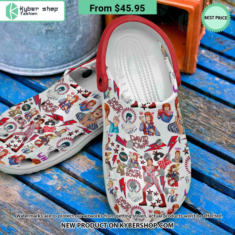 David Bowie Crocs Crocband Shoes