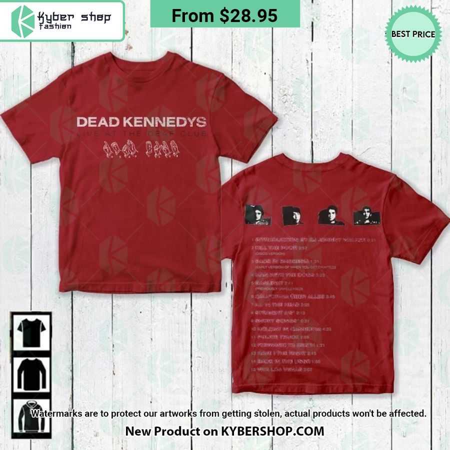 Dead Kennedys Live At The Deaf Club Album Shirt