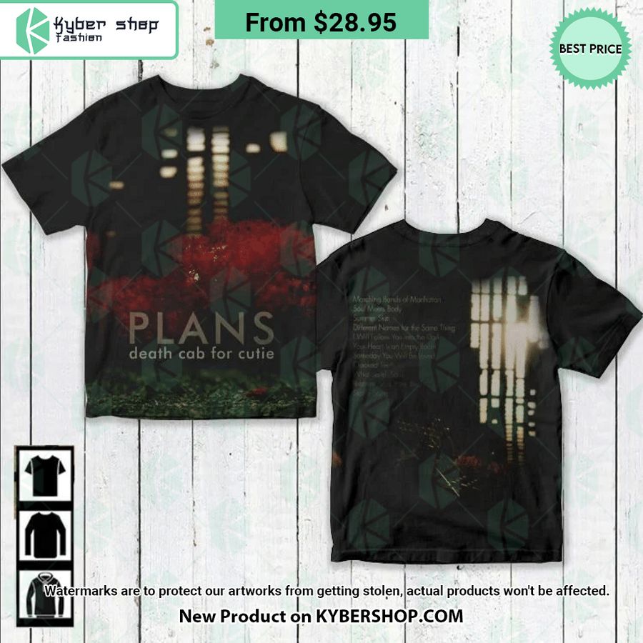 Death Cab For Cutie Plans Album Cover Shirt